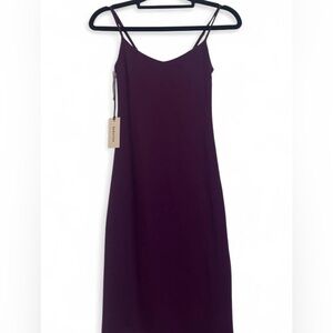 Aritzia Plum Double-Spaghetti Slip Dress